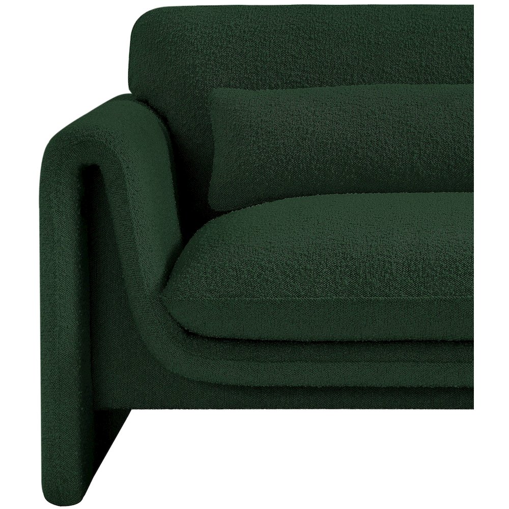 Stylus Green Boucle Fabric Chair. Picture 10