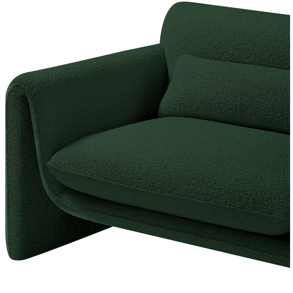 Stylus Green Boucle Fabric Chair. Picture 11