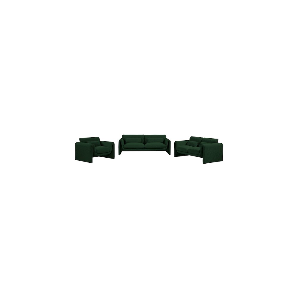 Stylus Green Boucle Fabric Chair. Picture 15