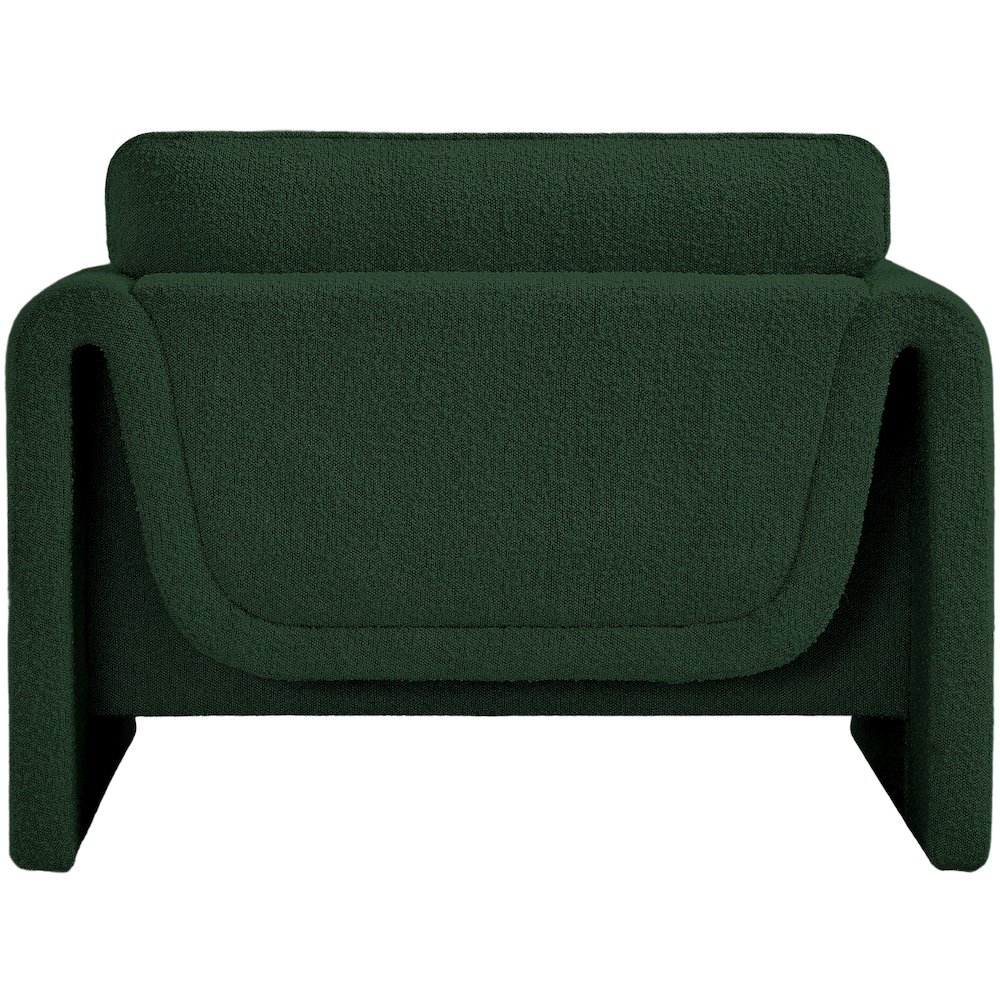 Stylus Green Boucle Fabric Chair. Picture 3