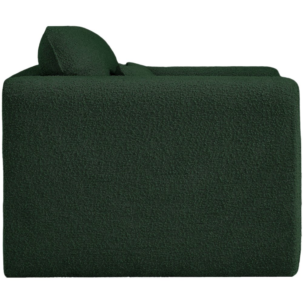 Stylus Green Boucle Fabric Chair. Picture 7