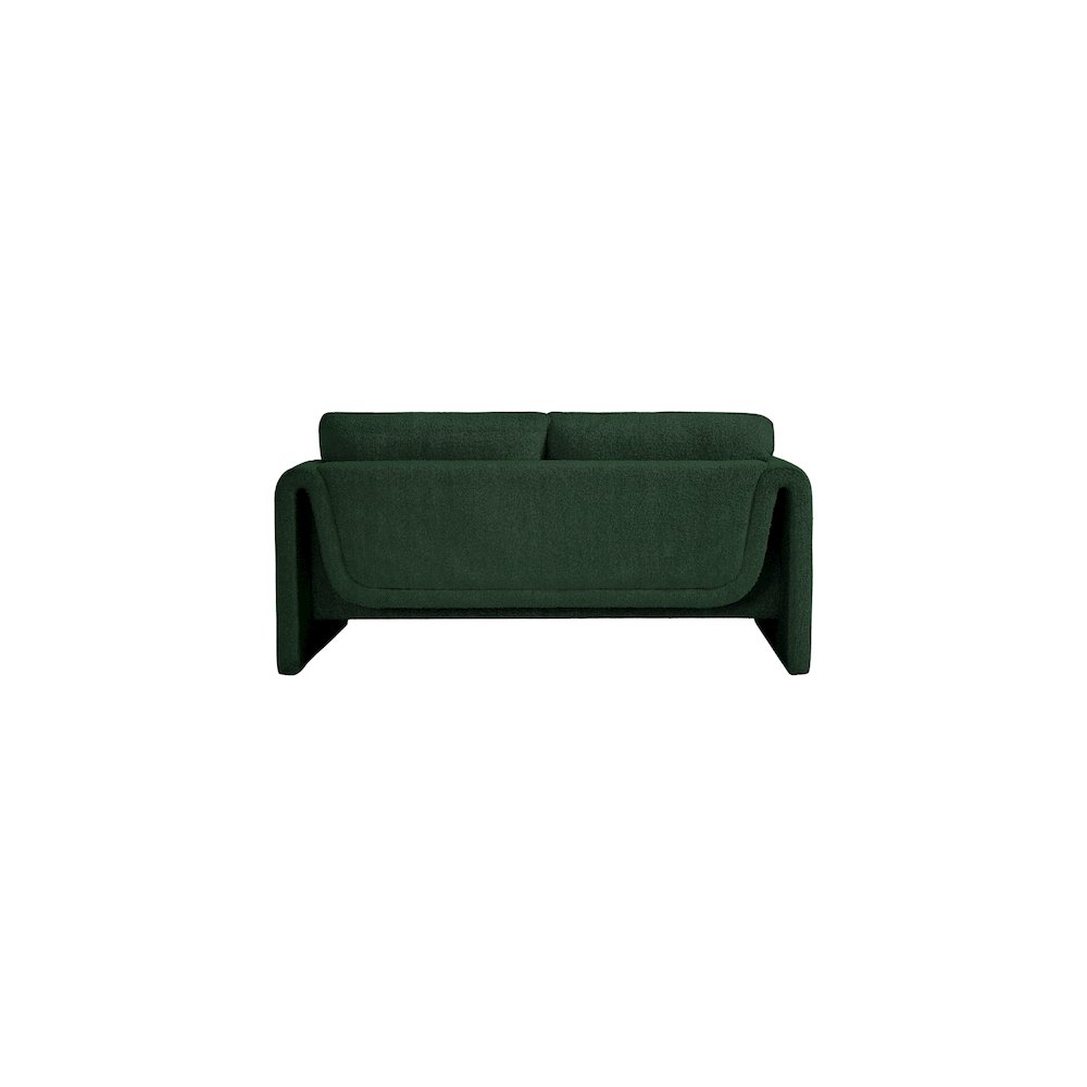 Stylus Green Boucle Fabric Loveseat. Picture 3