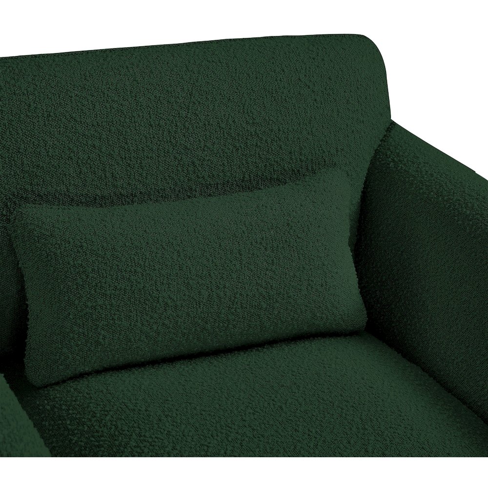 Stylus Green Boucle Fabric Loveseat. Picture 9