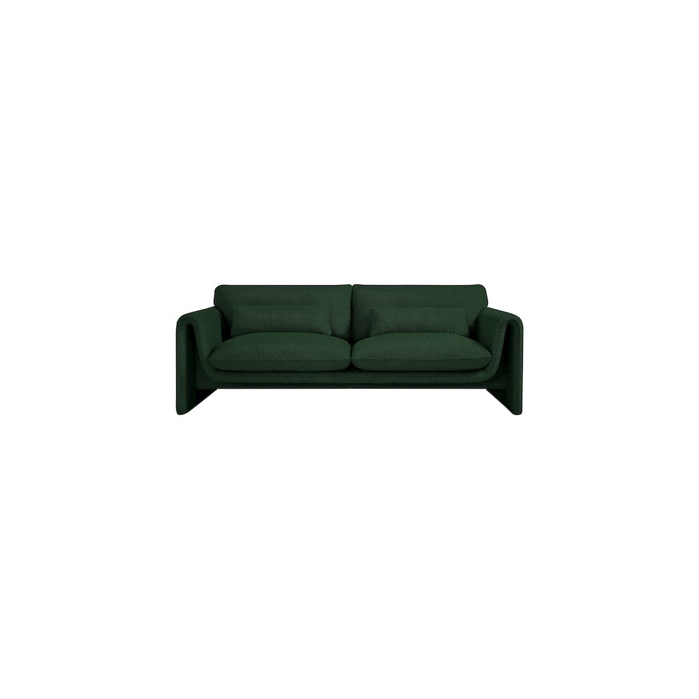 Stylus Green Boucle Fabric Sofa. Picture 4