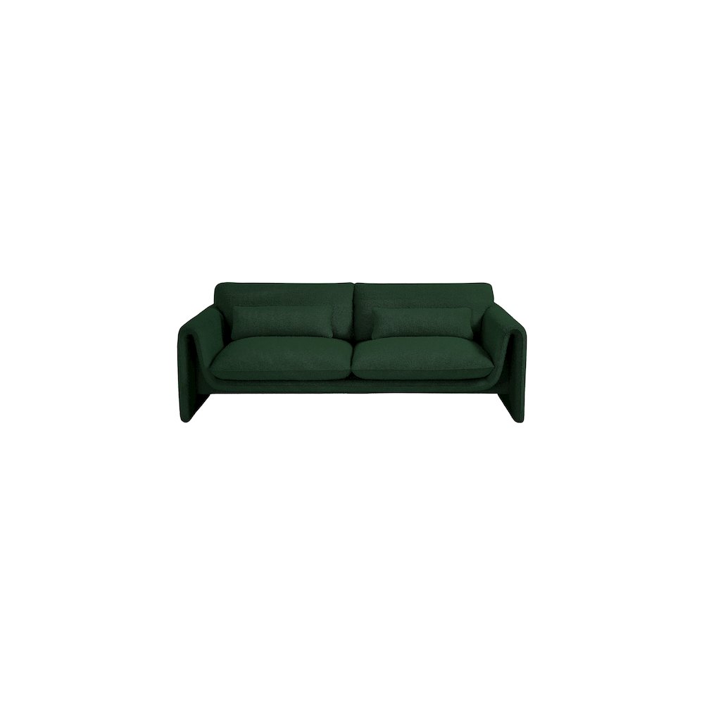 Stylus Green Boucle Fabric Sofa. Picture 5