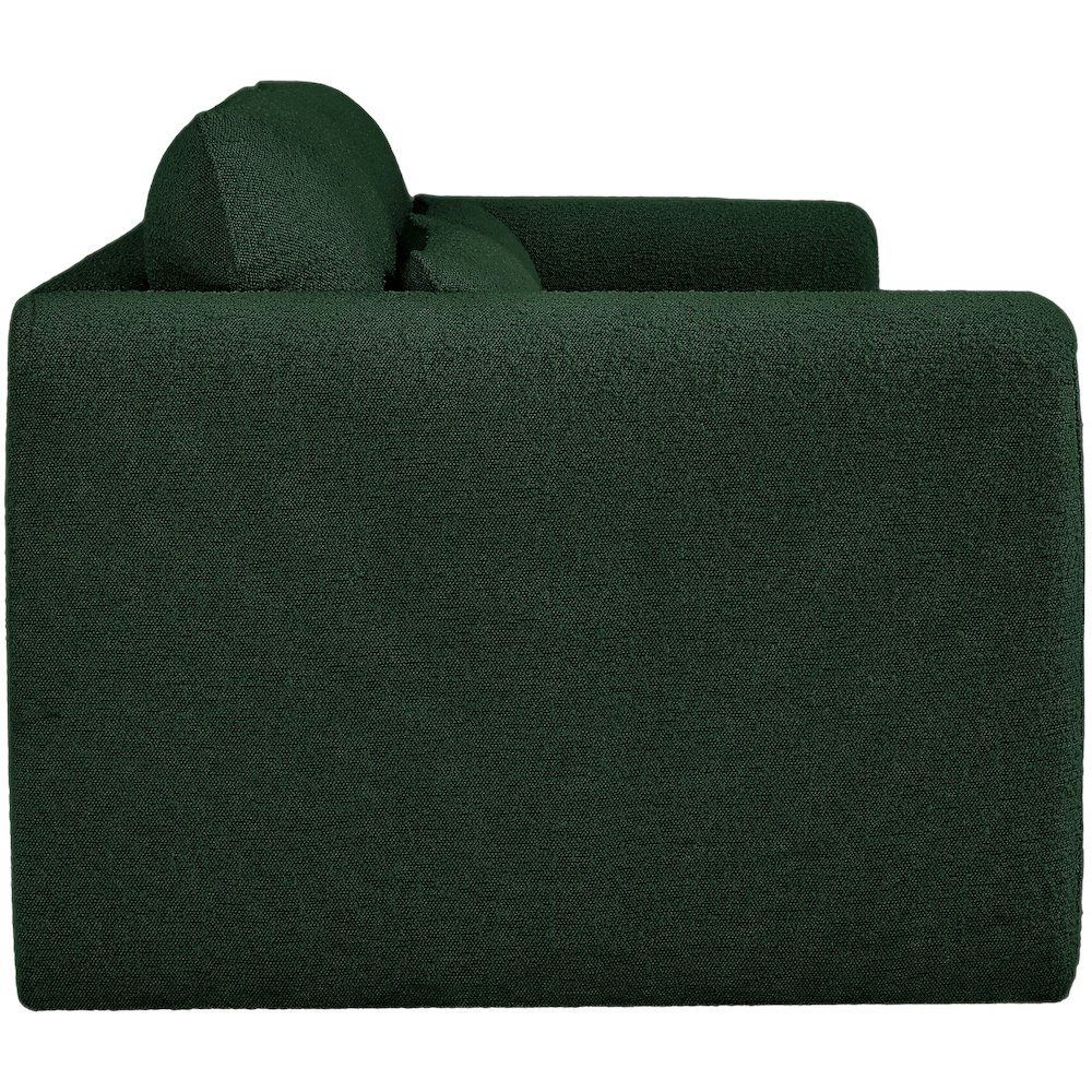 Stylus Green Boucle Fabric Sofa. Picture 7
