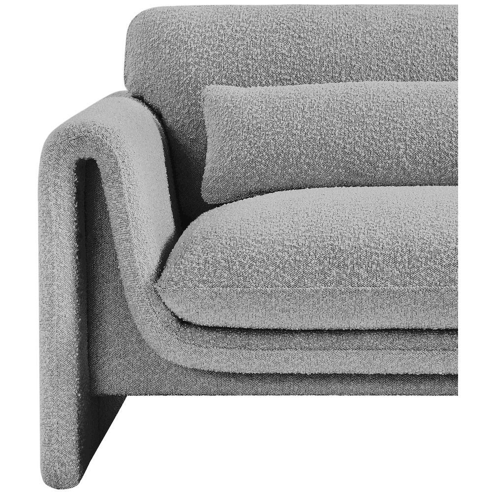 Stylus Grey Boucle Fabric Chair. Picture 10