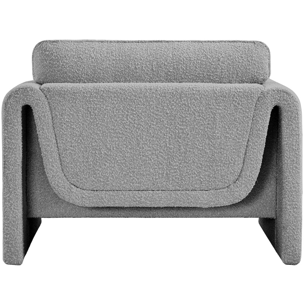 Stylus Grey Boucle Fabric Chair. Picture 3