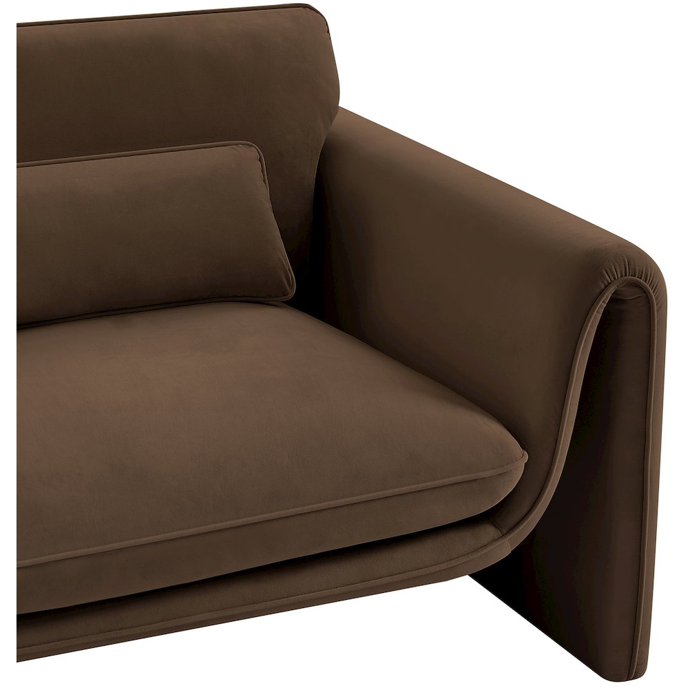 Sloan Brown Velvet Fabric Chair. Picture 11