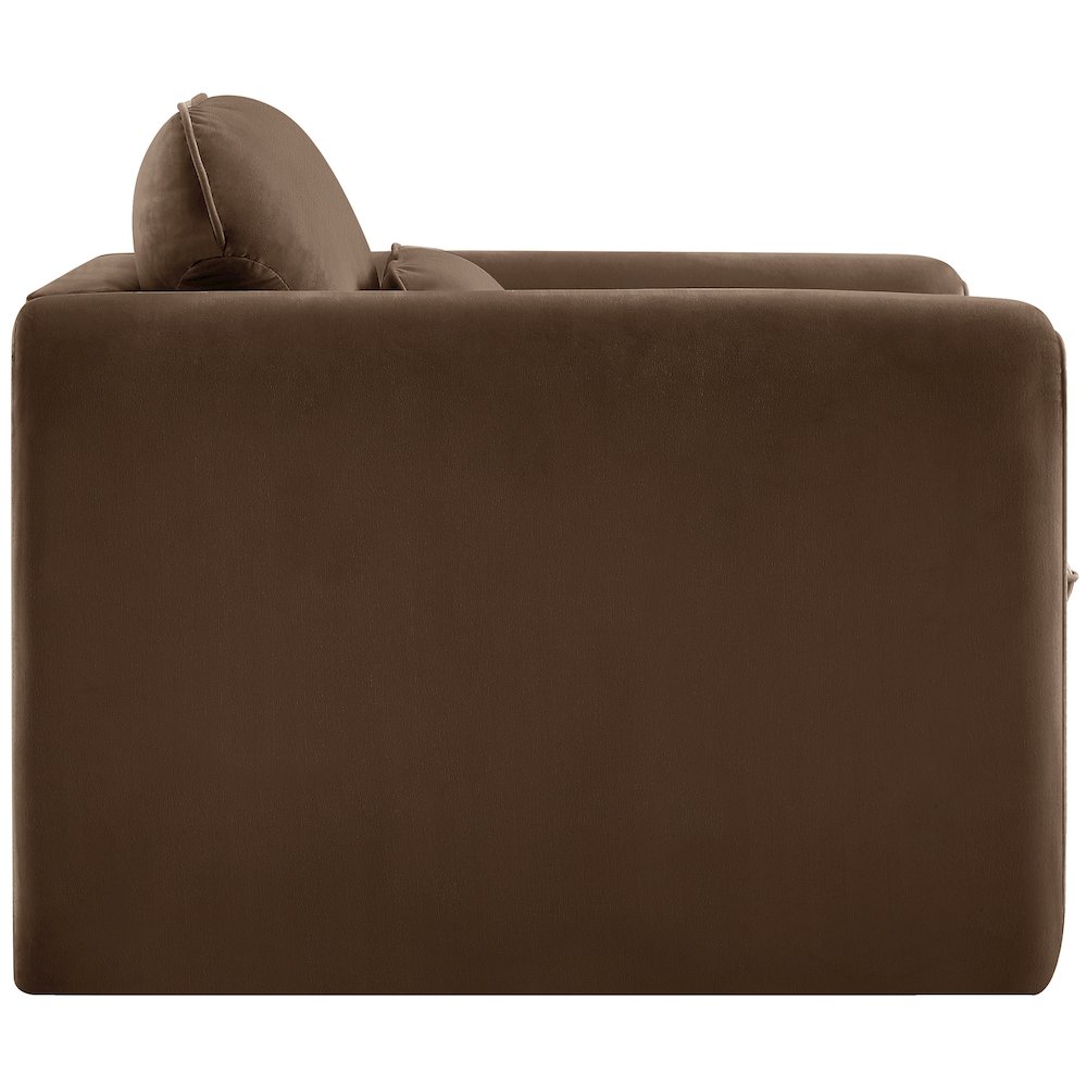 Sloan Brown Velvet Fabric Chair. Picture 6
