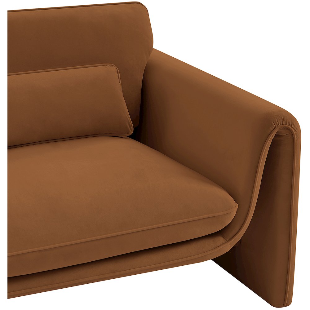 Sloan Saddle Velvet Fabric Chair. Picture 11