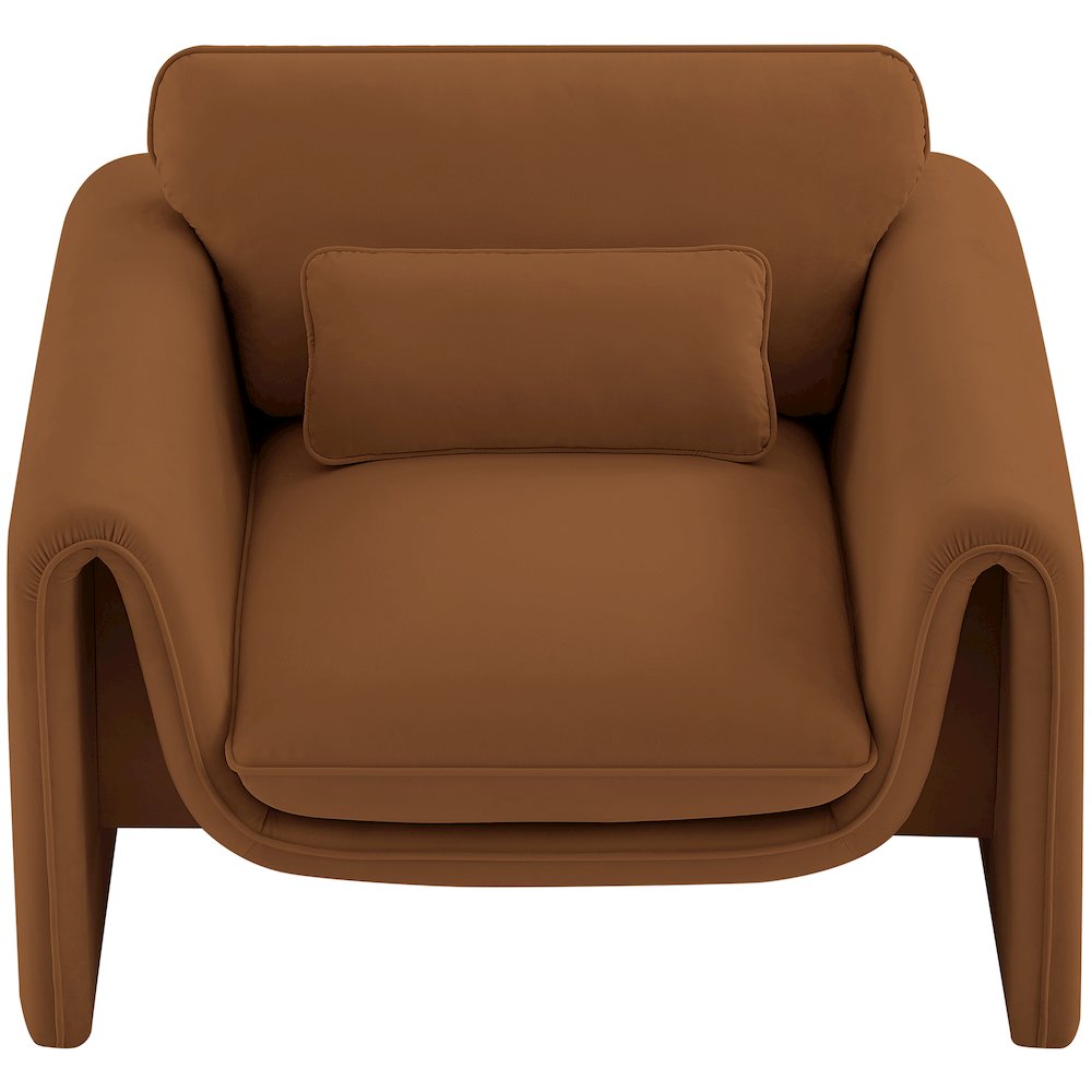 Sloan Saddle Velvet Fabric Chair. Picture 5