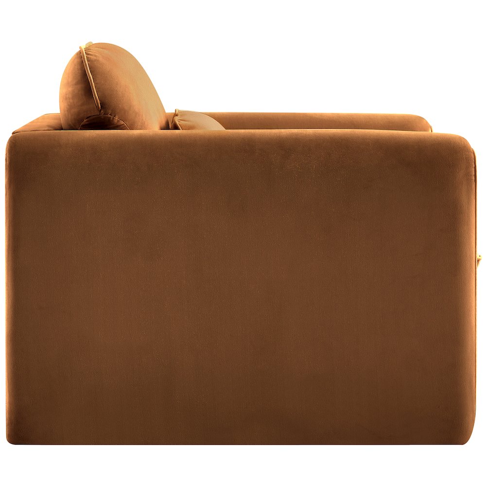 Sloan Saddle Velvet Fabric Chair. Picture 6