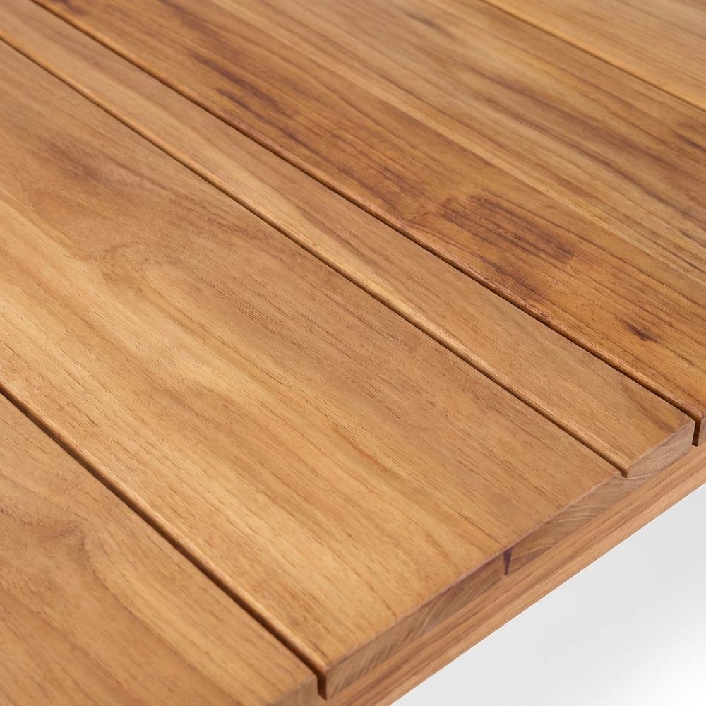Teak Outdoor Patio Dining Table With Contemporary Style. Picture 5