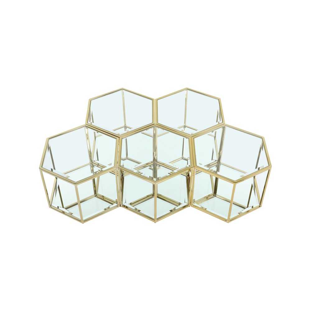 Sei Brushed Gold Coffee Table. Picture 3