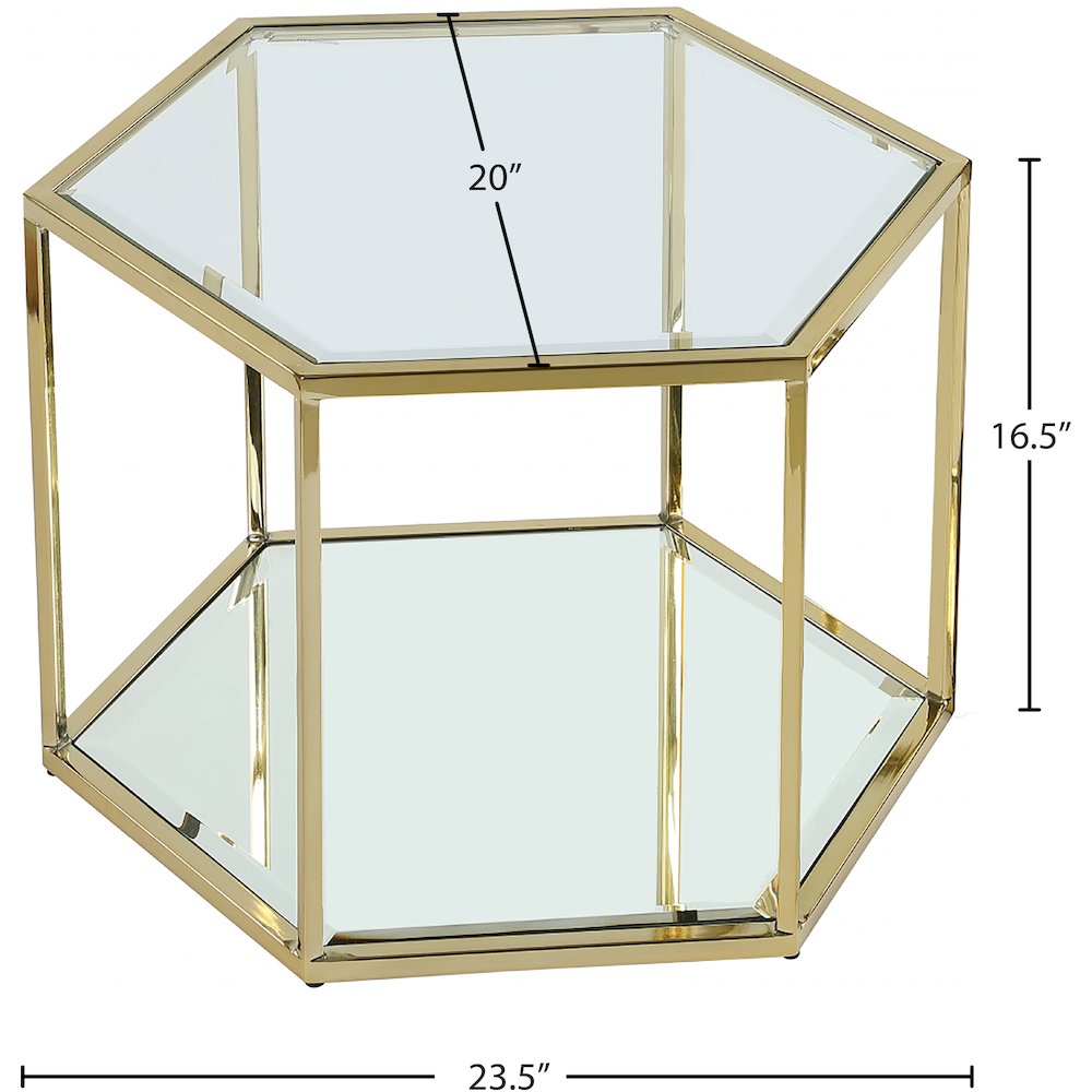 Sei Brushed Gold Coffee Table. Picture 4