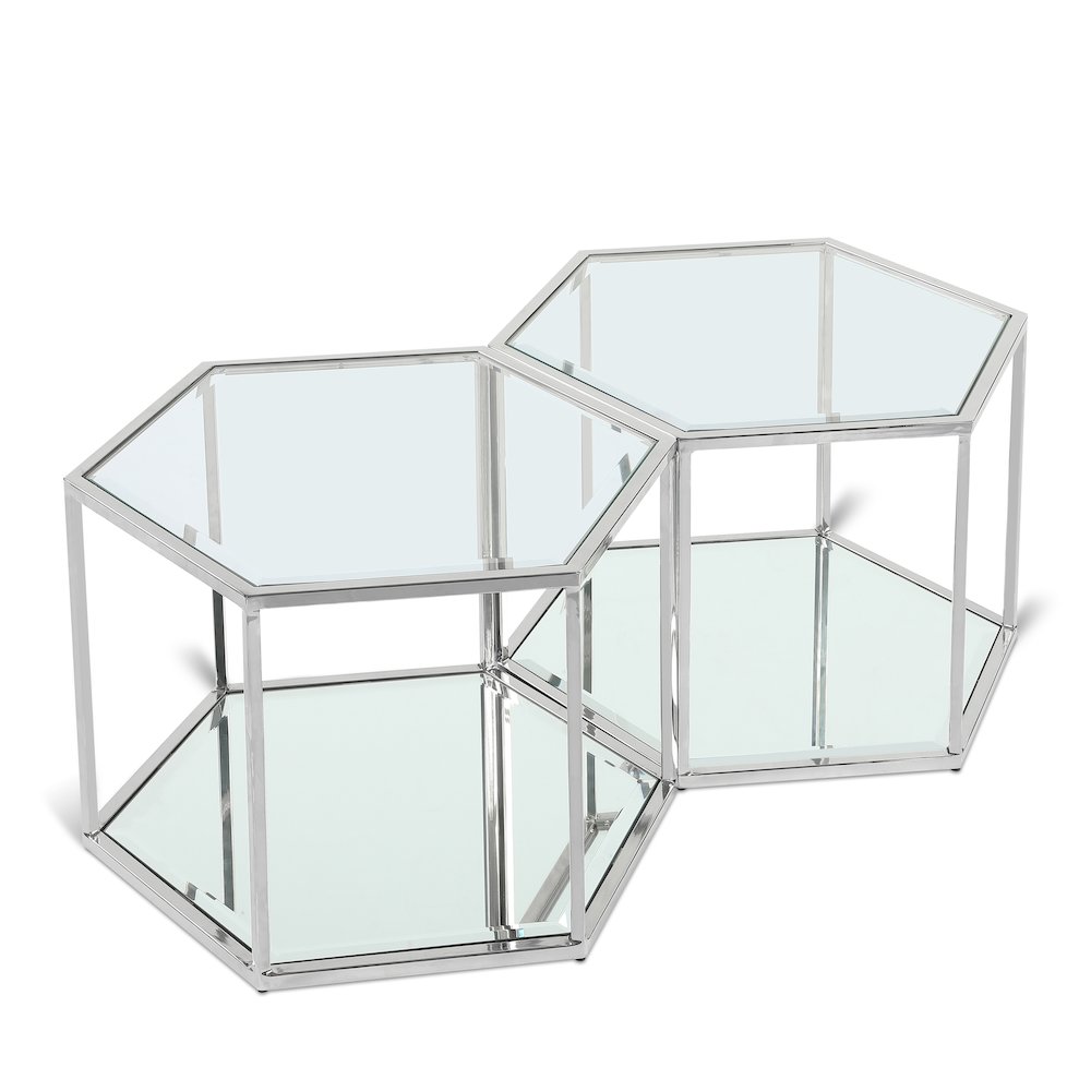 Sei Chrome Coffee Table. Picture 1