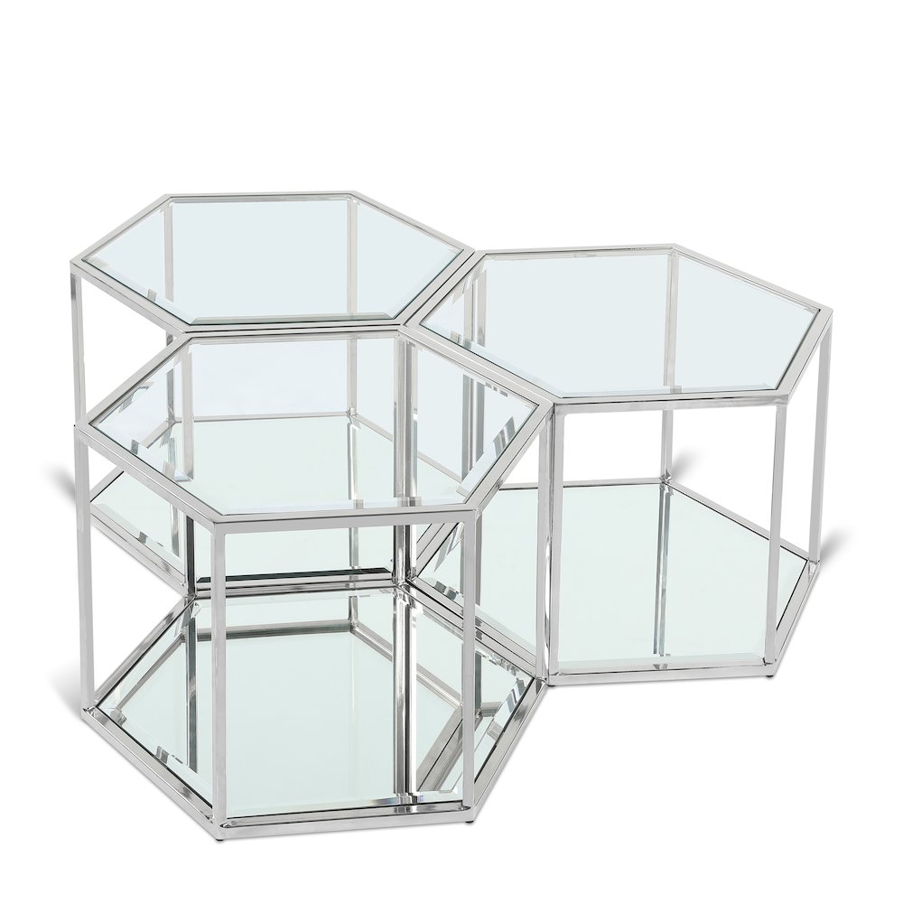 Sei Chrome Coffee Table. Picture 1