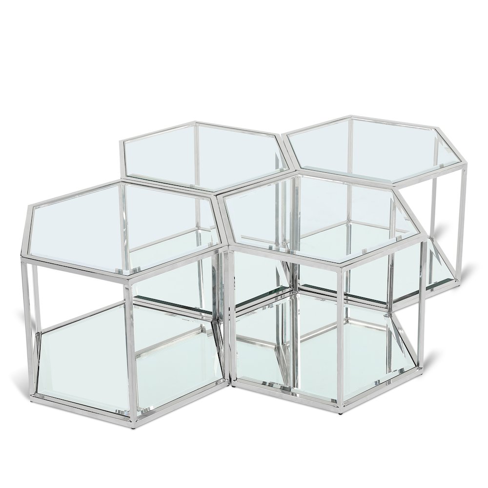 Sei Chrome Coffee Table. Picture 1