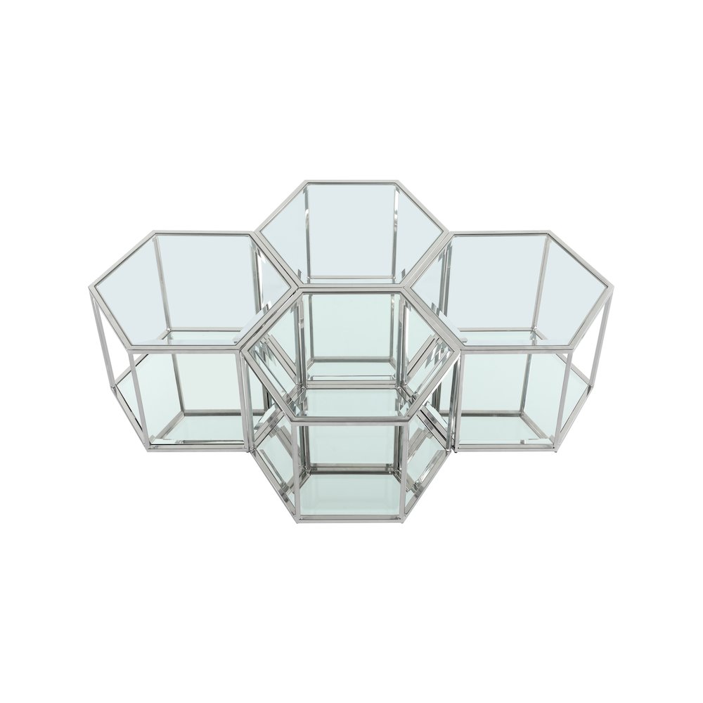 Sei Chrome Coffee Table. Picture 3