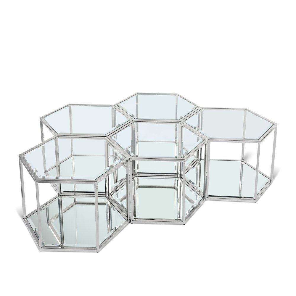 Sei Chrome Coffee Table. Picture 1