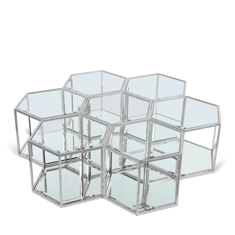 Sei Chrome Coffee Table. Picture 1