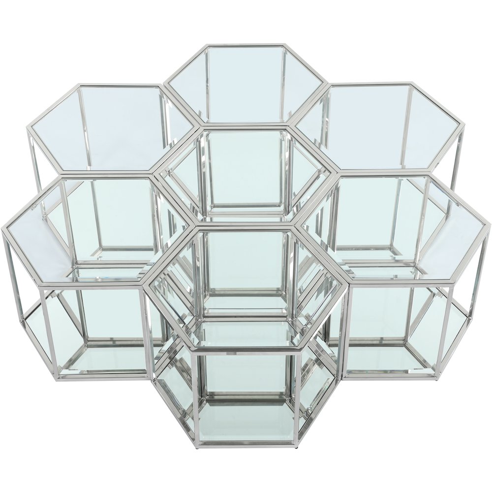 Sei Chrome Coffee Table. Picture 3