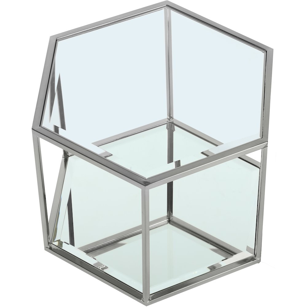 Sei Brushed Chrome Coffee Table. Picture 3