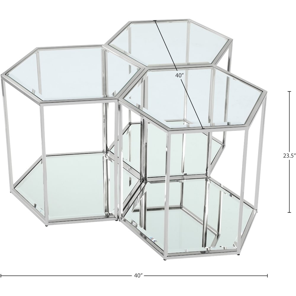 Sei Chrome End Table. Picture 4