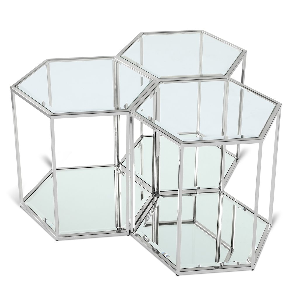 Sei Chrome End Table. Picture 1