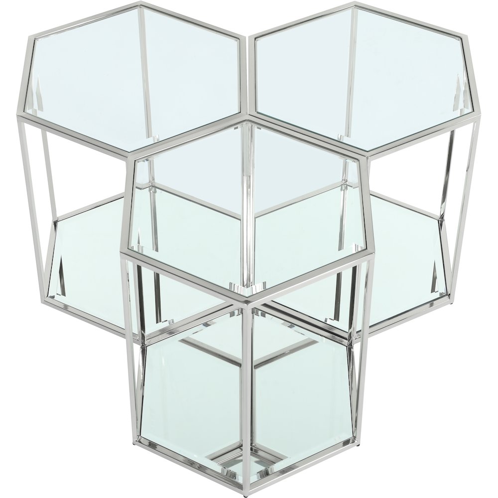 Sei Chrome End Table. Picture 3