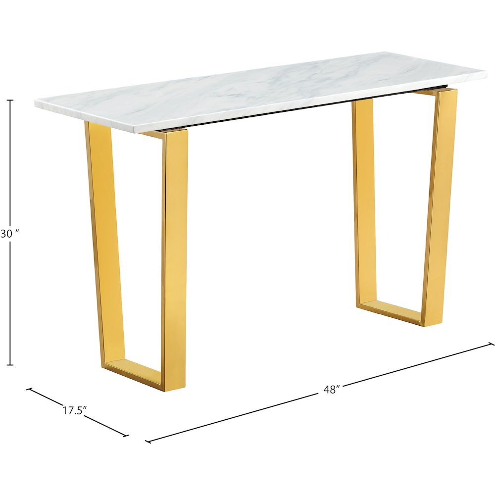 Cameron Gold Console Table. Picture 3