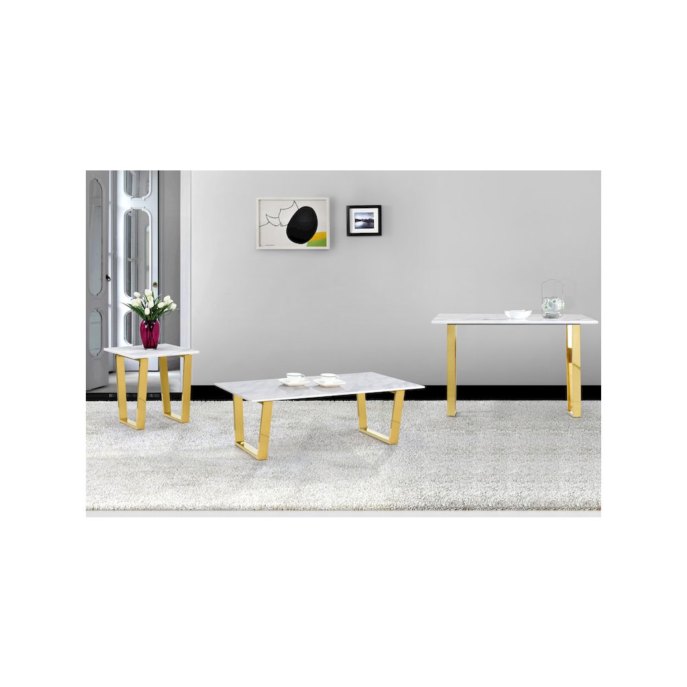 Cameron Gold Console Table. Picture 2