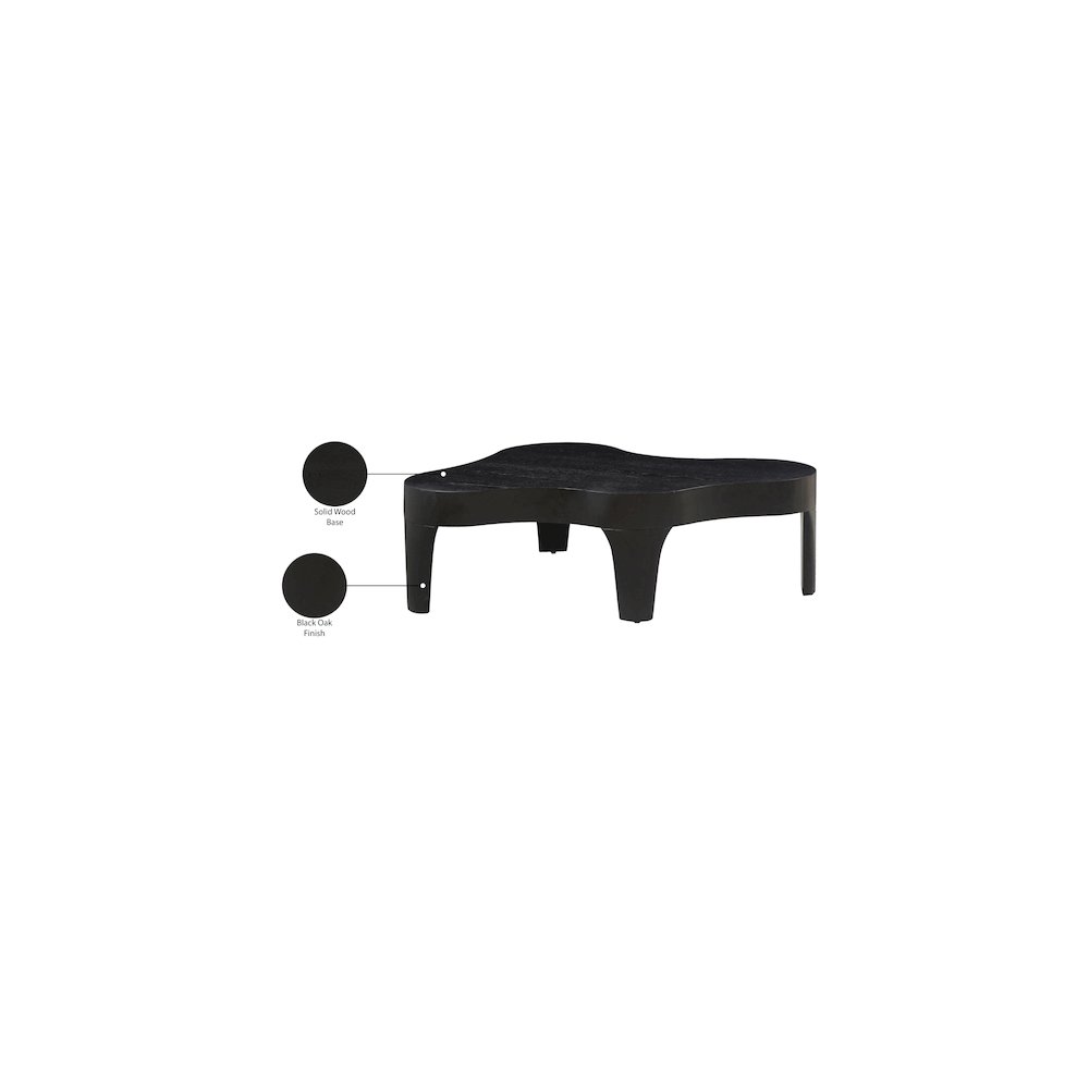 Oakley Black Coffee Table. Picture 8