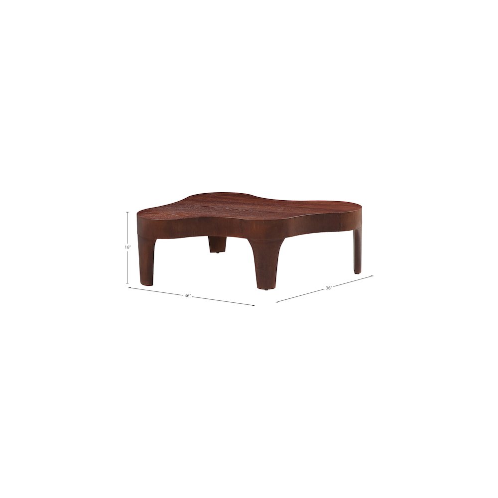 Oakley Brown Coffee Table. Picture 7