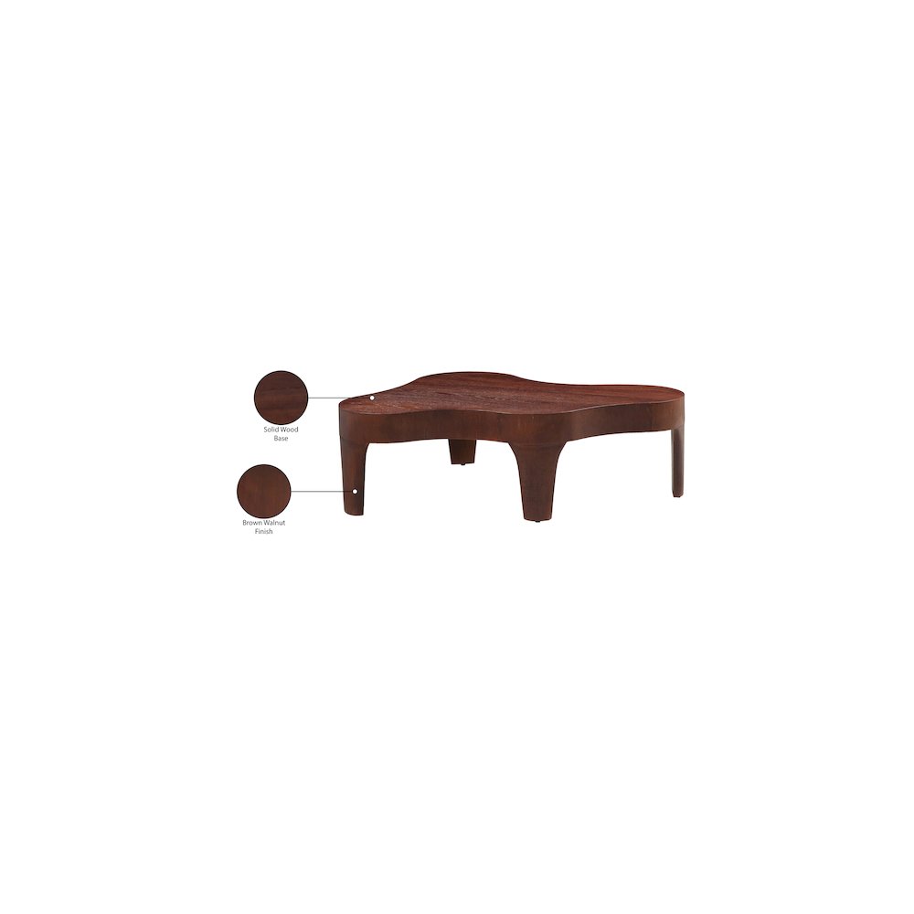 Oakley Brown Coffee Table. Picture 8