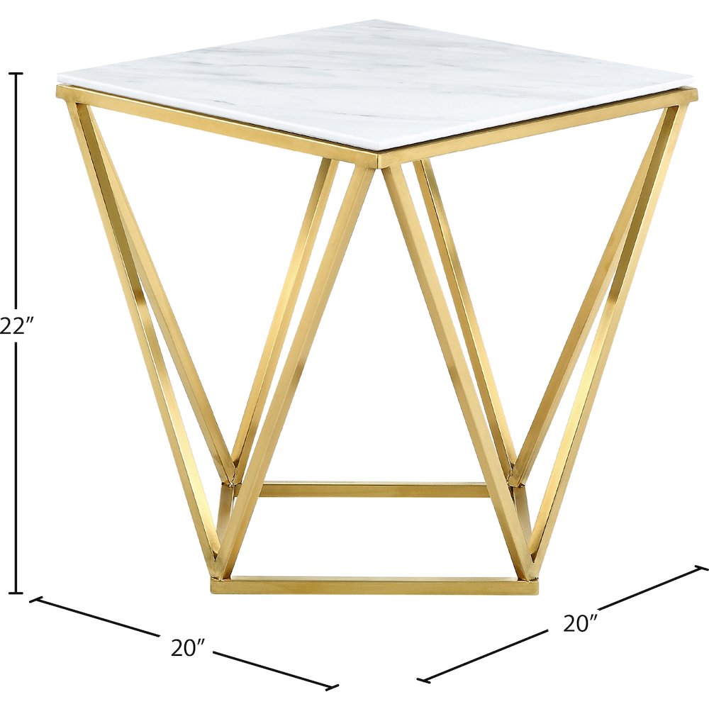 Mason Gold End Table. Picture 3