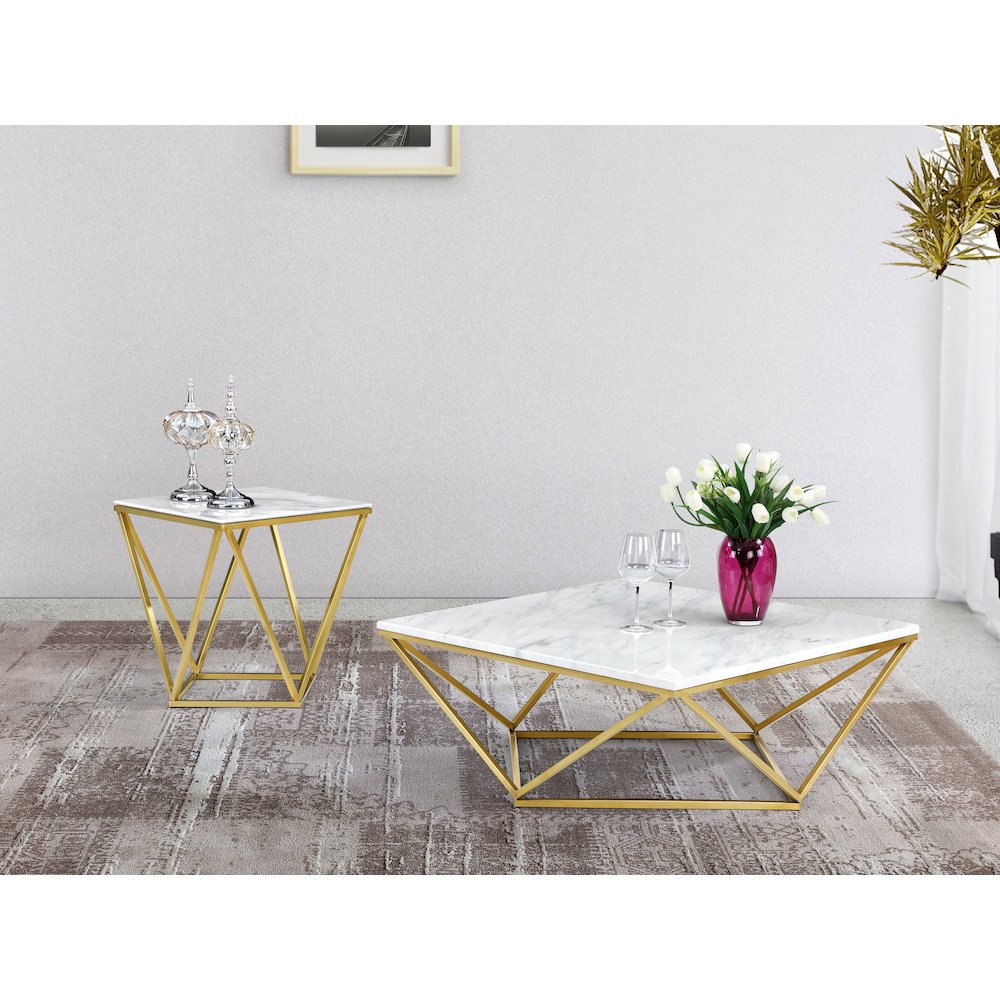 Mason Gold End Table. Picture 2