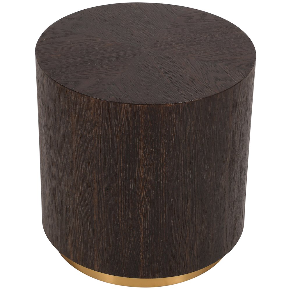 Nile Brown Oak End Table. Picture 3