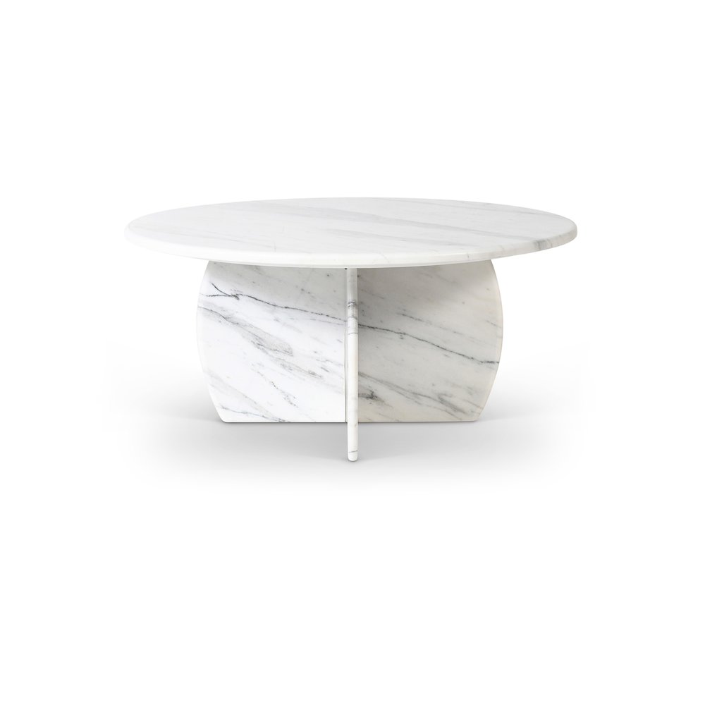 Formentera White Coffee Table. Picture 1