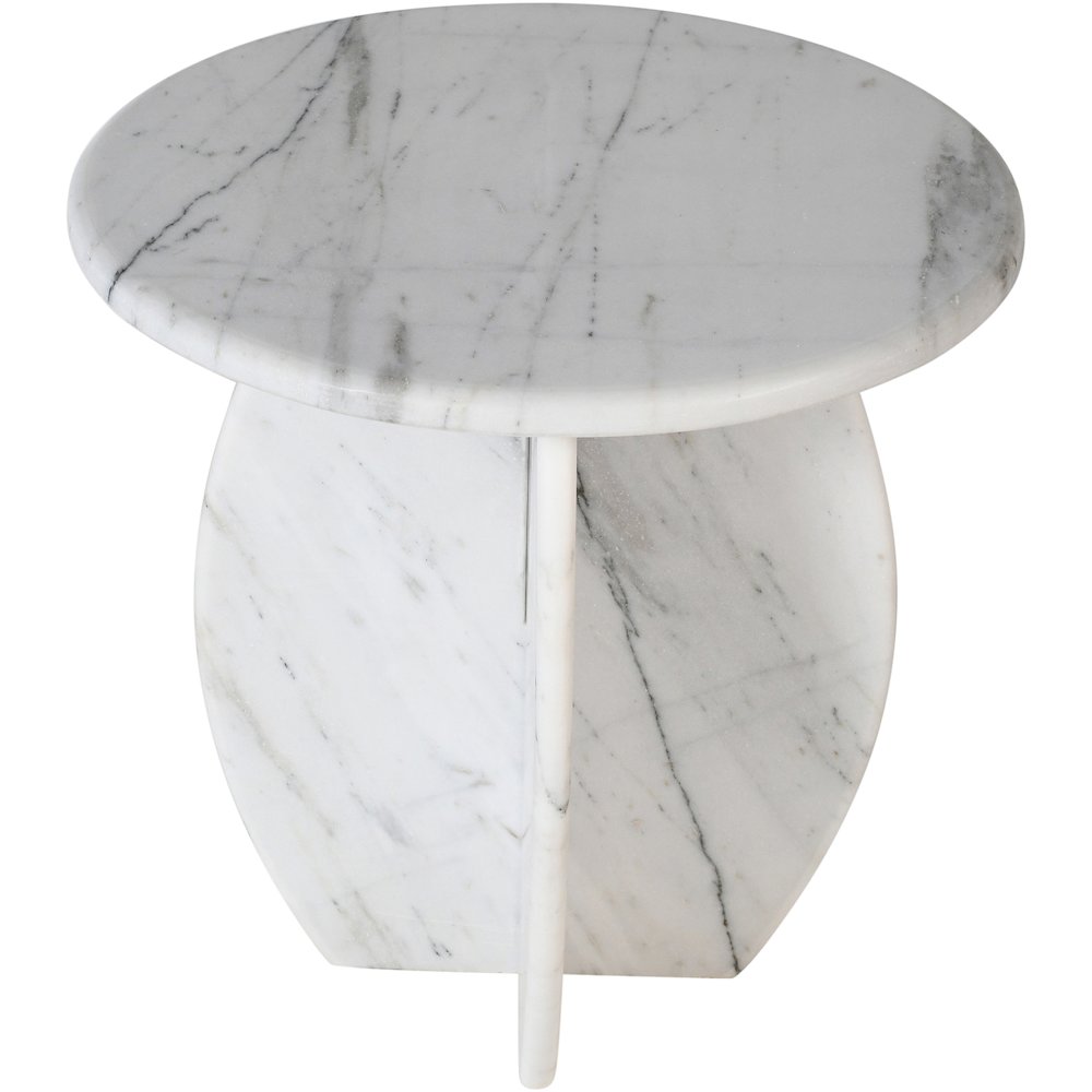 Formentera White End Table. Picture 3