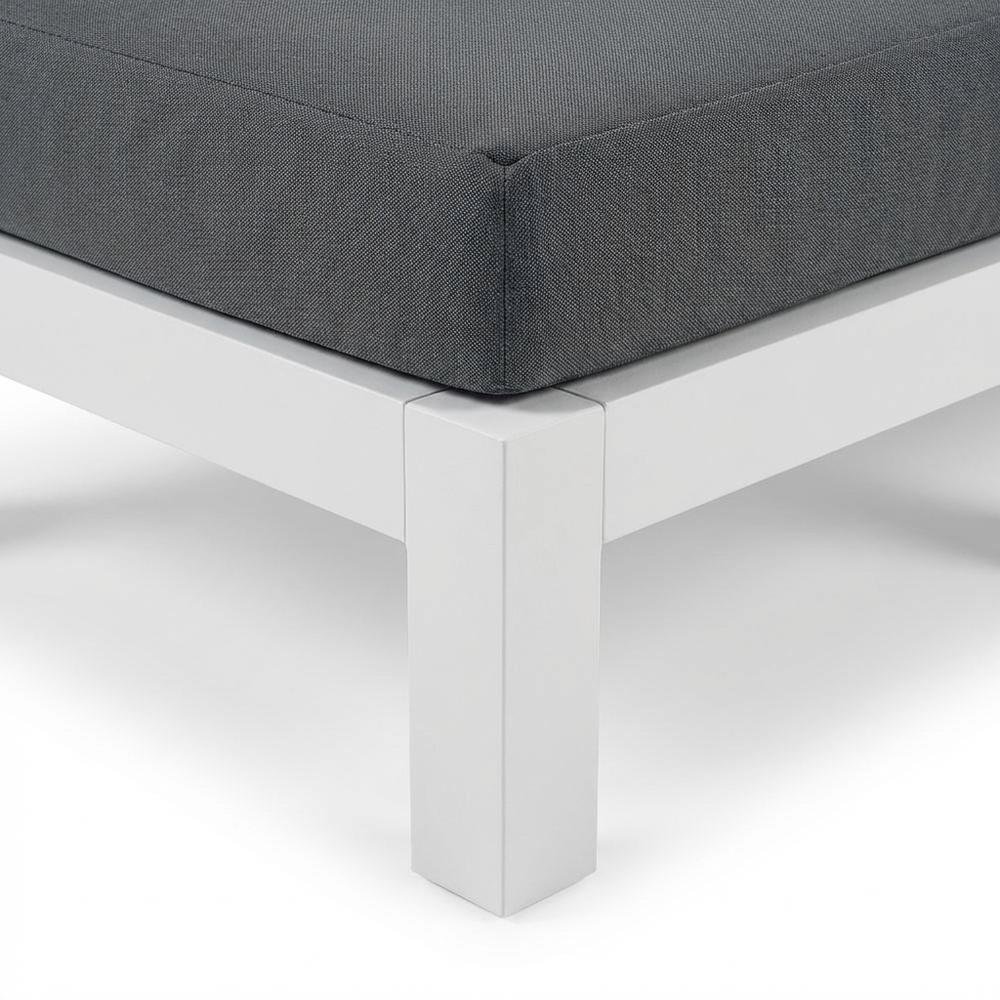 Gray Fabric Outdoor Patio Modular Sectional With Contemporary Design. Picture 6
