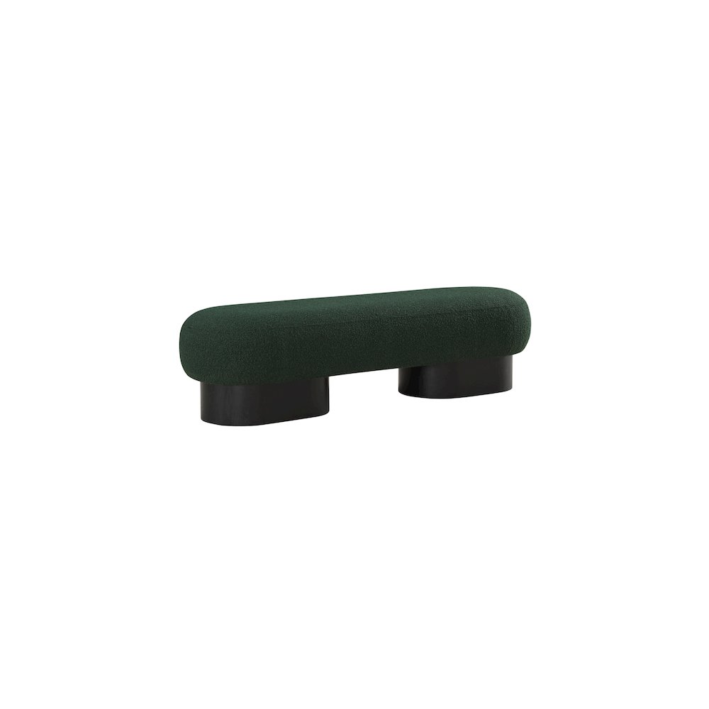 Robertson Green Boucle Fabric Bench. Picture 3