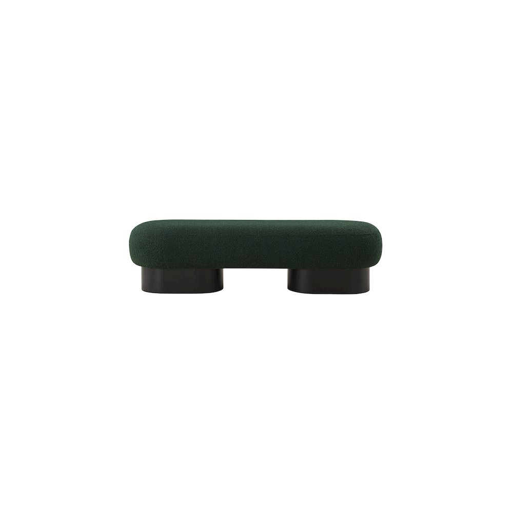 Robertson Green Boucle Fabric Bench. Picture 4