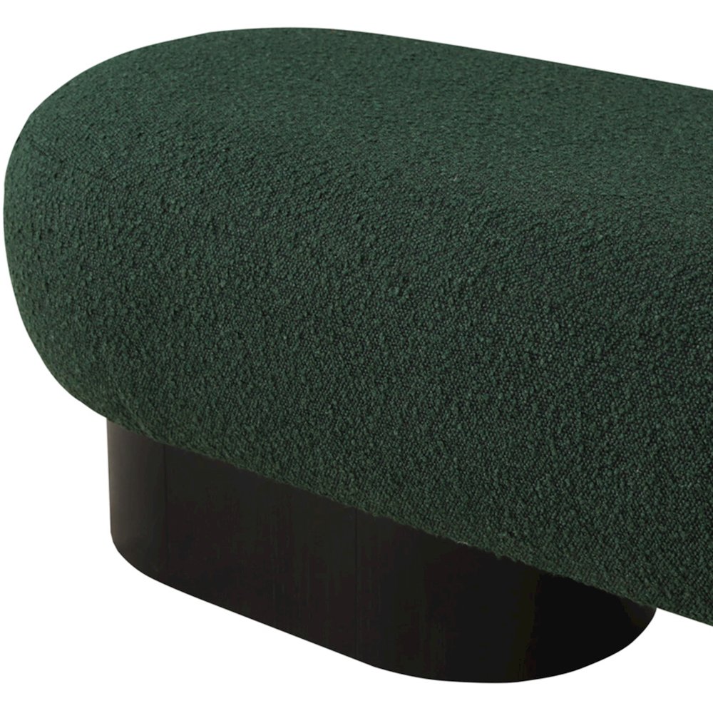 Robertson Green Boucle Fabric Bench. Picture 6