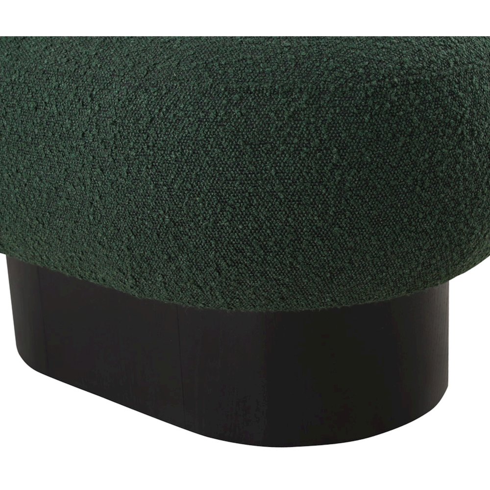 Robertson Green Boucle Fabric Bench. Picture 7