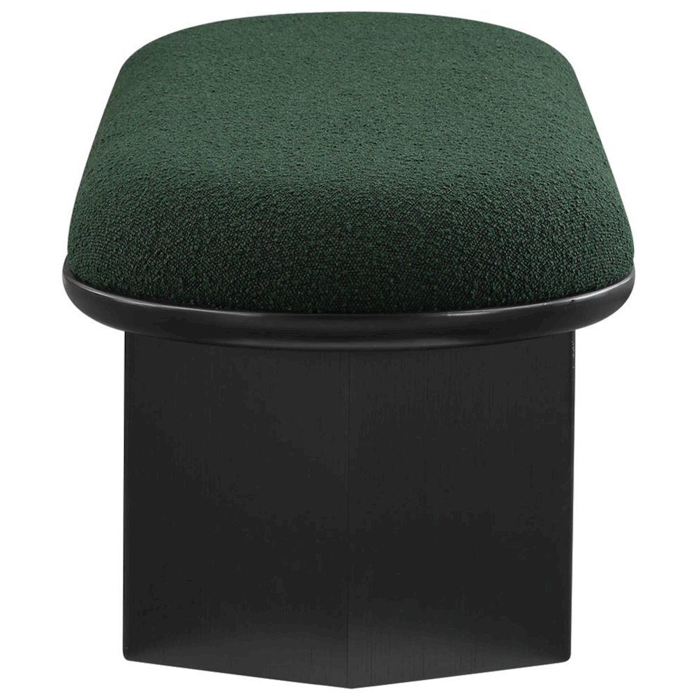 Wilshire Green Boucle Fabric Bench. Picture 5