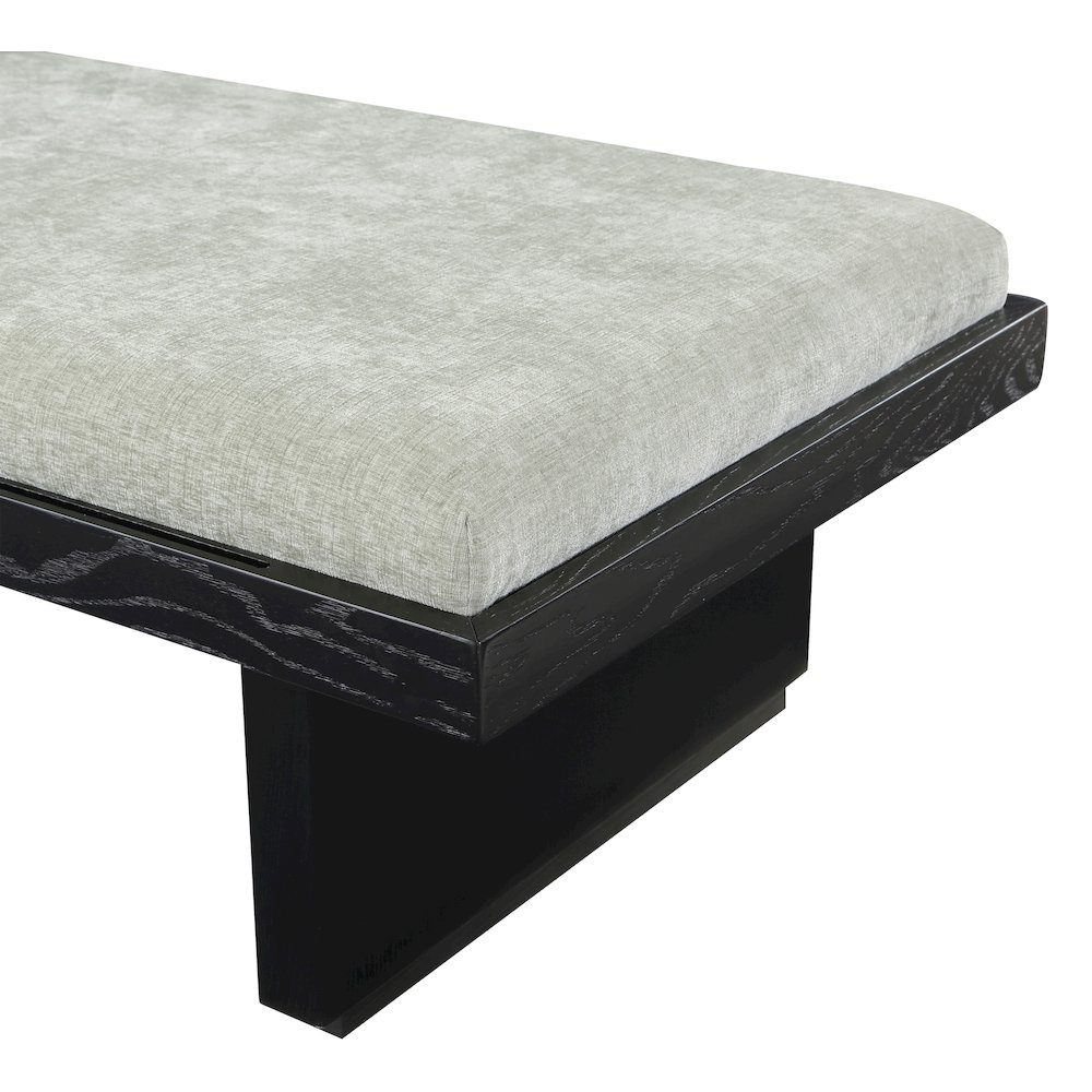 Arlington Mint Green Chenille Fabric Bench. Picture 6
