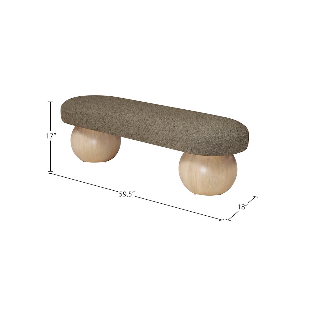 Bowie Olive Bench. Picture 8