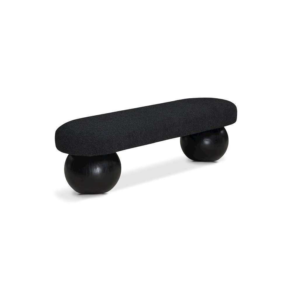Bowie Black Bench. Picture 1
